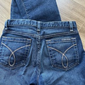 Calvin Klein Dark Wash Flare Denim Size 2